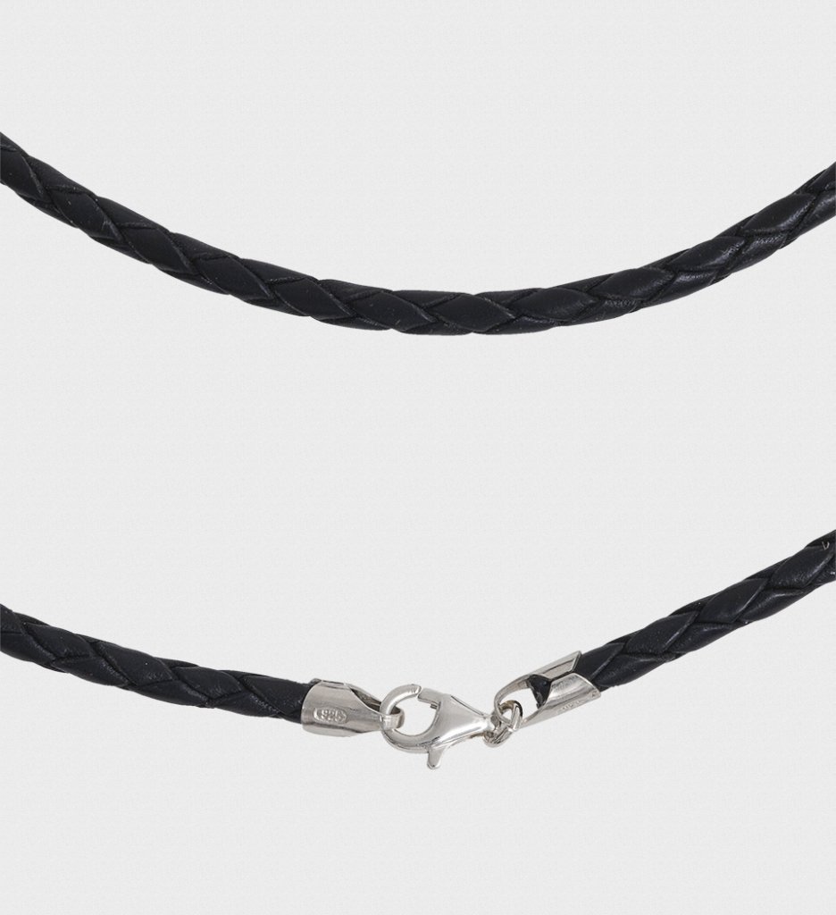 Collar piel Uhlmann 3mm, 45 cm,